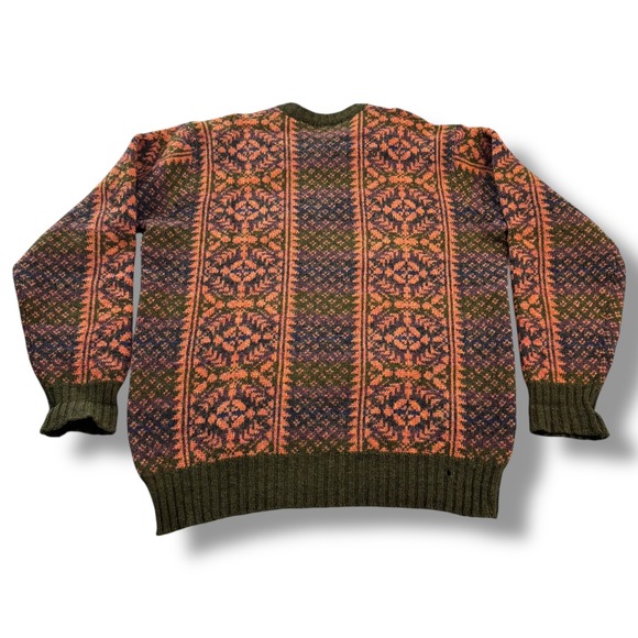 Luichart Woollens Harry Goudie Mens XL Fair Isle Knit Sweater Made in Scotland - Picture 5 of 8
